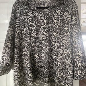 Fred David Monochrome Paisley Blouse